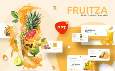 Fruitza - Слайд с инфографикой PowerPoint
