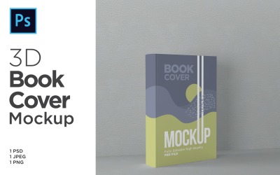 Hardcover-Bücher Mockup 3D-Rendering-Illustration
