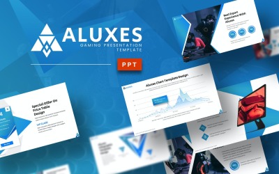 Aluxes Gaming - Слайд с инфографикой PowerPoint