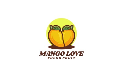 Mango Love Simple Logo Style