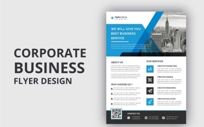 Minimales Business-Flyer-Design