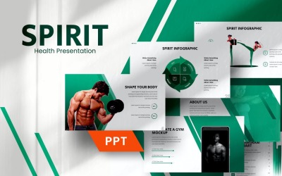 Spirit Gym - Слайд с инфографикой PowerPoint