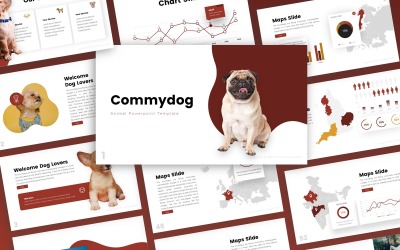 Commydog - Animal Uniwersalny Szablon PowerPoint