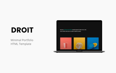 Droit - Премиум Минимальный Шаблон Портфолио
