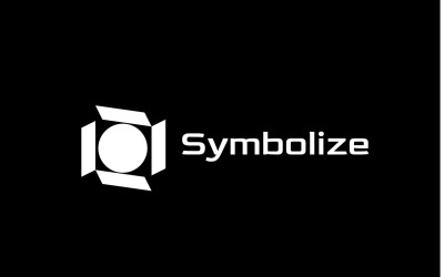 Symbole abstrait de marque de technologie