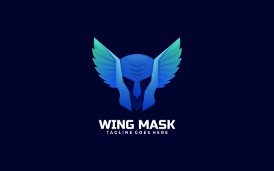 Wing Mask Gradient Logotyp Stil