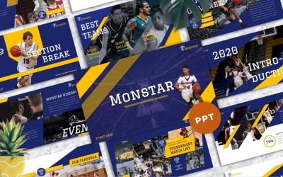 Monstar - Baloncesto Deporte Powerpoint