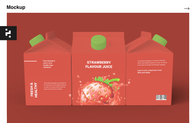 Pack - Milk and Juice Box Mockup