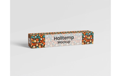 Box Packaging Mockup Long Rectangle