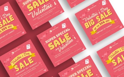 Happy Valentines Day&#039;s Instagram Post Social Media