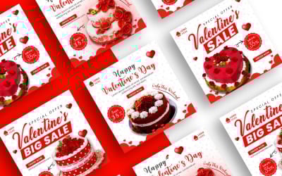Happy Valentines Instagram Post Social Media