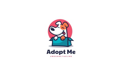 Zaadoptuj mnie w stylu Cartoon Logo