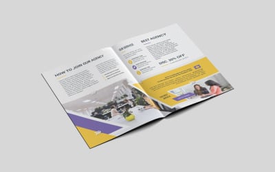 Modèle de brochure numérique à deux volets