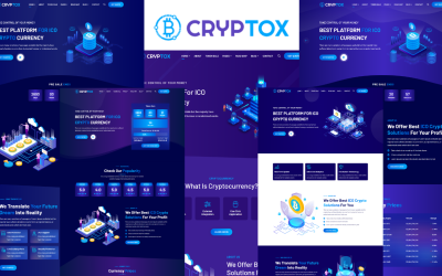 Cryptox - Modello HTML5 di criptovaluta ICO