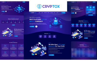 Cryptox - Plantilla HTML5 de criptomoneda ICO