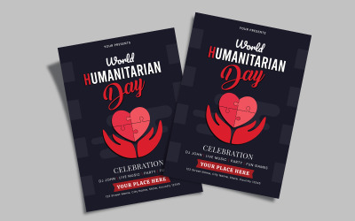 Flyer voor Wereld Humanitaire Dag