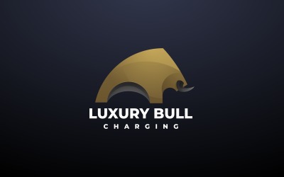 Luxus Bull egyszerű logóstílus