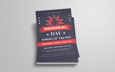 Memorial Day  Flyer Template