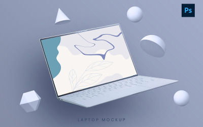Mockup PSD attraente per laptop