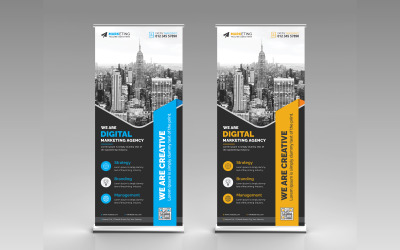 Corporate Roll Up Banner Signalisation Standee X Banner Template Clean Design