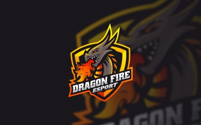 Dragon Fire Sports och E-Sports logotyp