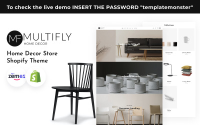 Multifly Interior Design Shopify téma lakberendezéshez