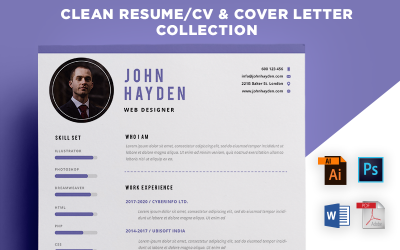 John Hyden — uniwersalny szablon czystego korporacyjnego CV