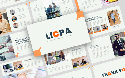 Licpa - Modelo de PowerPoint de apresentação de contadores