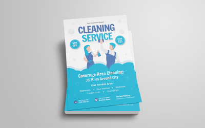 Modèle de Flyer de service de nettoyage