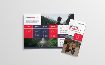 Trifold-Vorlage für Reiseunternehmen