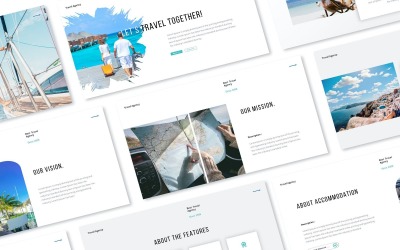Agence de voyage - Diapositive d'infographie PowerPoint