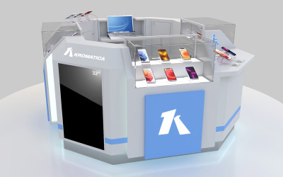 Commercial Furniture Design for Exhibition Of Tech Products 3D Model