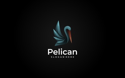 Pelikan Gradyan Logo Stili