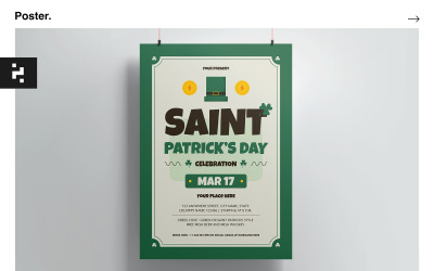 Saint Patrick&#039;s Celebration Poster Template
