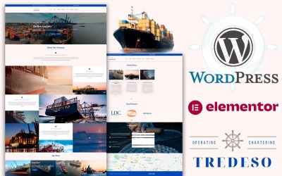 Tredeso - Tema de WordPress para página de inicio de operación y fletamento