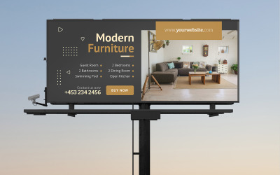 Billboard-sjablonen voor klassiek meubilair