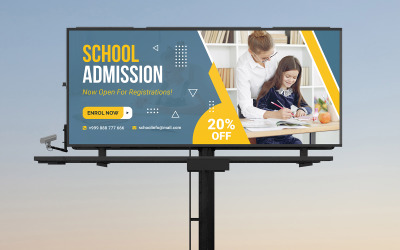Creative School Billboard Banner Templates