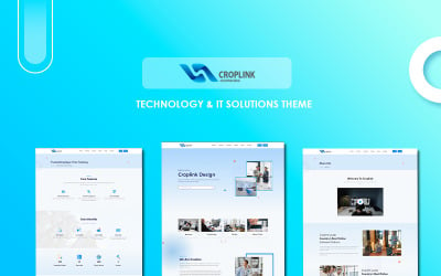 CROPLINK - Tema WordPress de tecnologia corporativa e comércio eletrônico