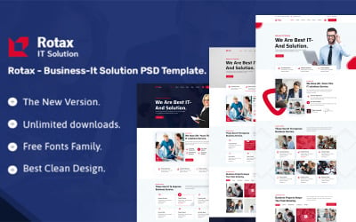Rotax IT Solution Business Consulting PSD Template