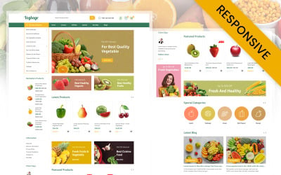 Vegbage - Магазин органических фруктов и овощей Адаптивная тема Opencart