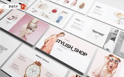 Boutique élégante - Diapositive d'infographie PowerPoint