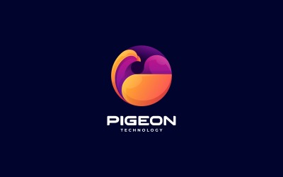 Cercle Pigeon Gradient Logo