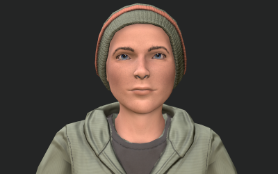 Cool Boy Rigged Character Low-Poly-3D-Modell