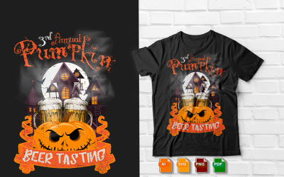 3:e årliga pumpaölprovning T-shirt
