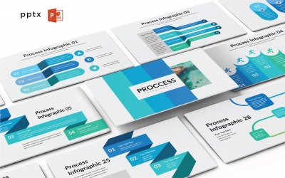 Infographie de processus - Diapositive d'infographie PowerPoint