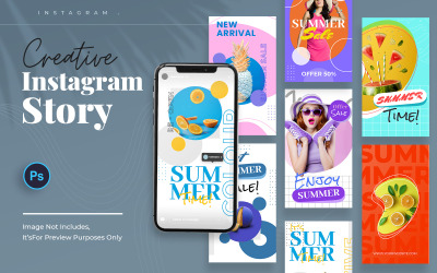 Modello di storie di Instagram creative