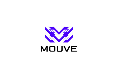 Monogramme dynamique Logo MV Tech