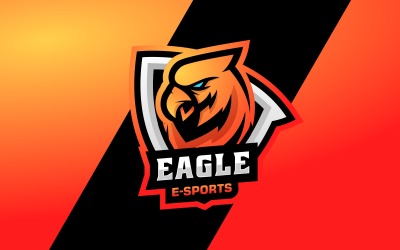 Plantilla de logotipo Eagle E-Sports