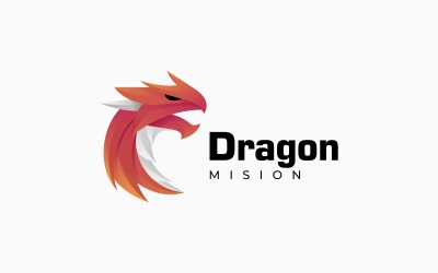 Vector Dragon Gradient Logo šablona