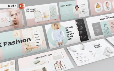 Xfashion - Слайд с инфографикой PowerPoint